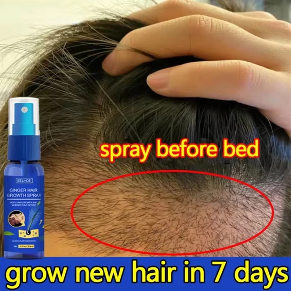 Ingrown Hair Serum - Fast Ginger Hair Growth Spray Roots