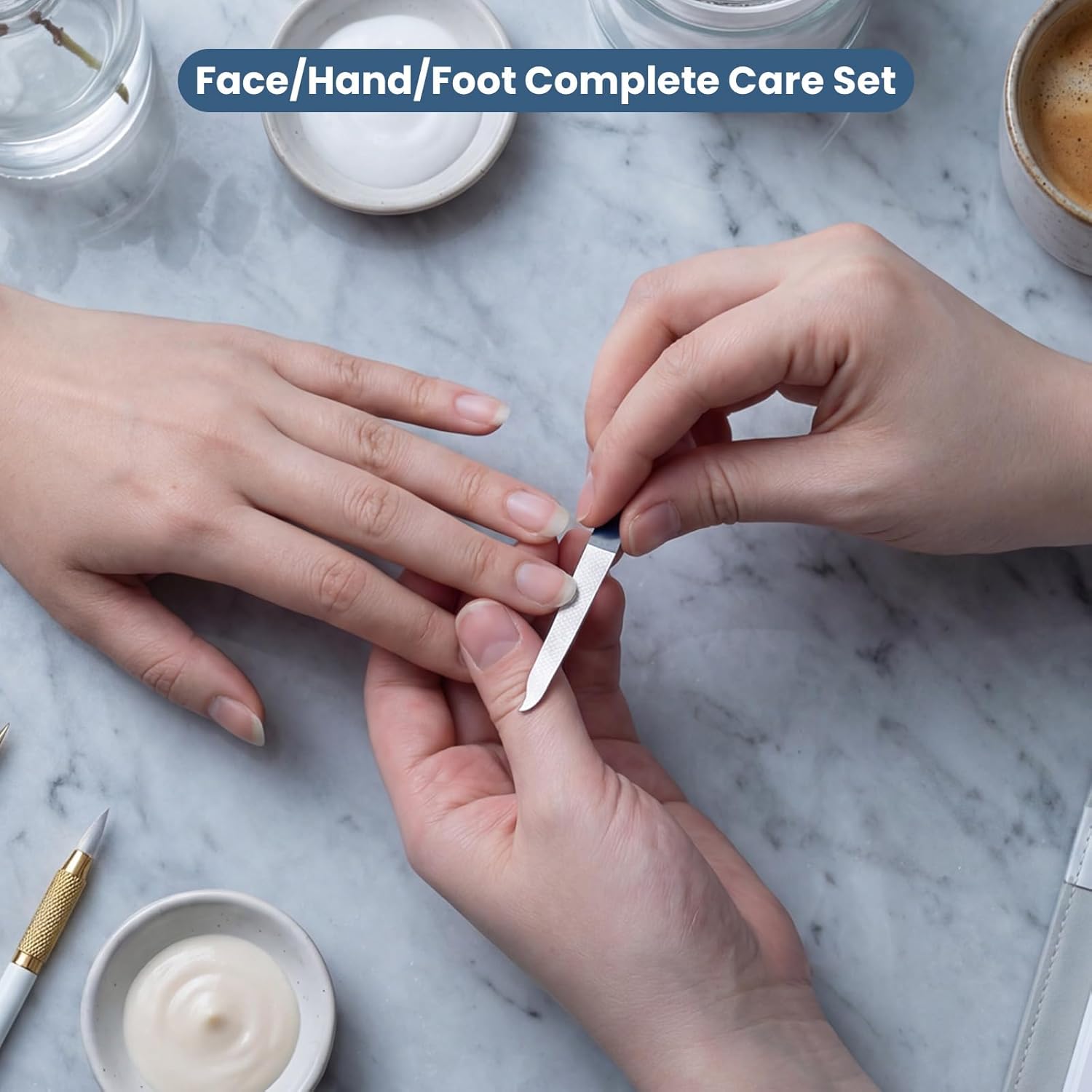 Travel Manicure Kit, 5 PCS/Set - Mens Grooming Kit Case 评论和价格