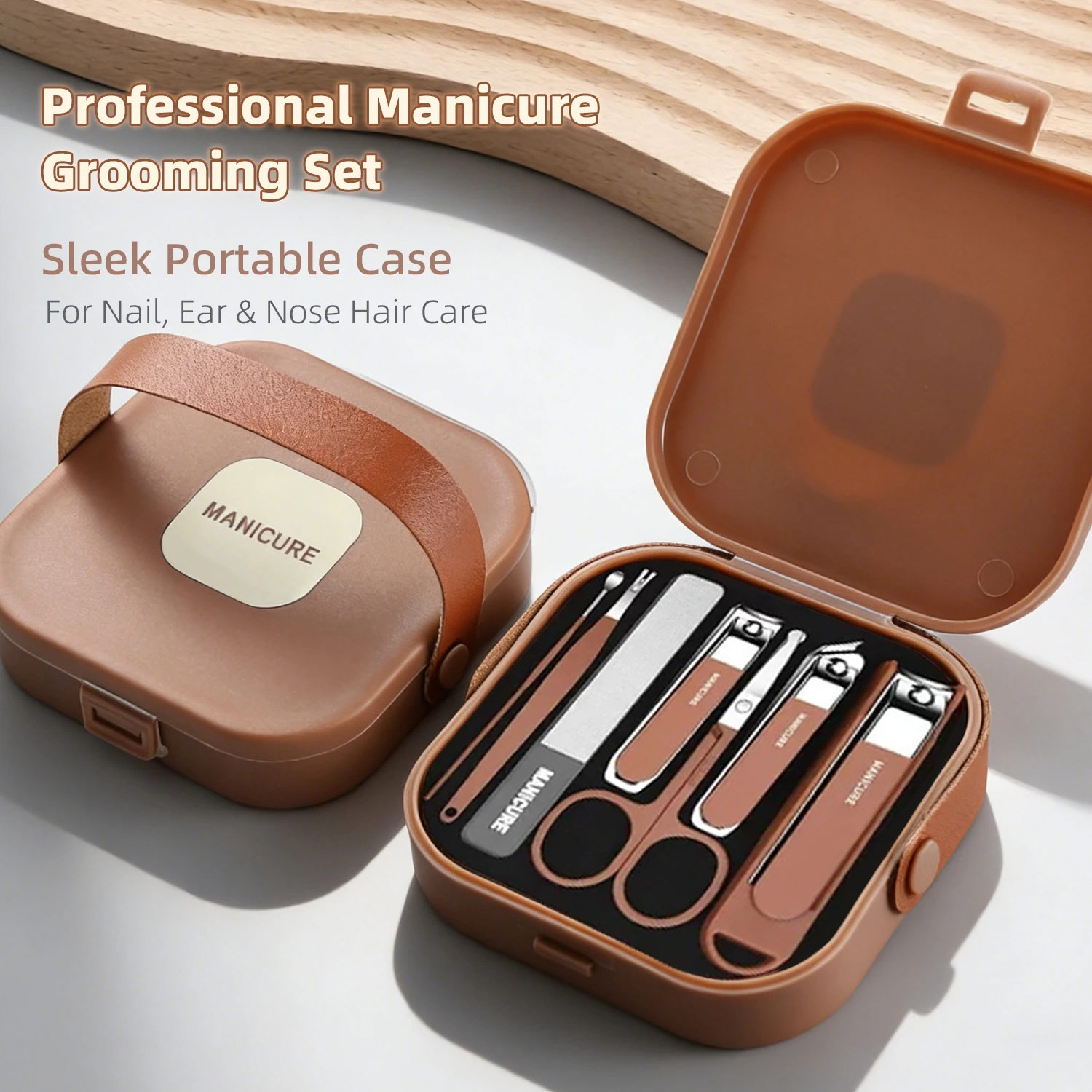 Nail Care Kit Anti-Splatter Ma - Mens Grooming Kit Case 评论和价格