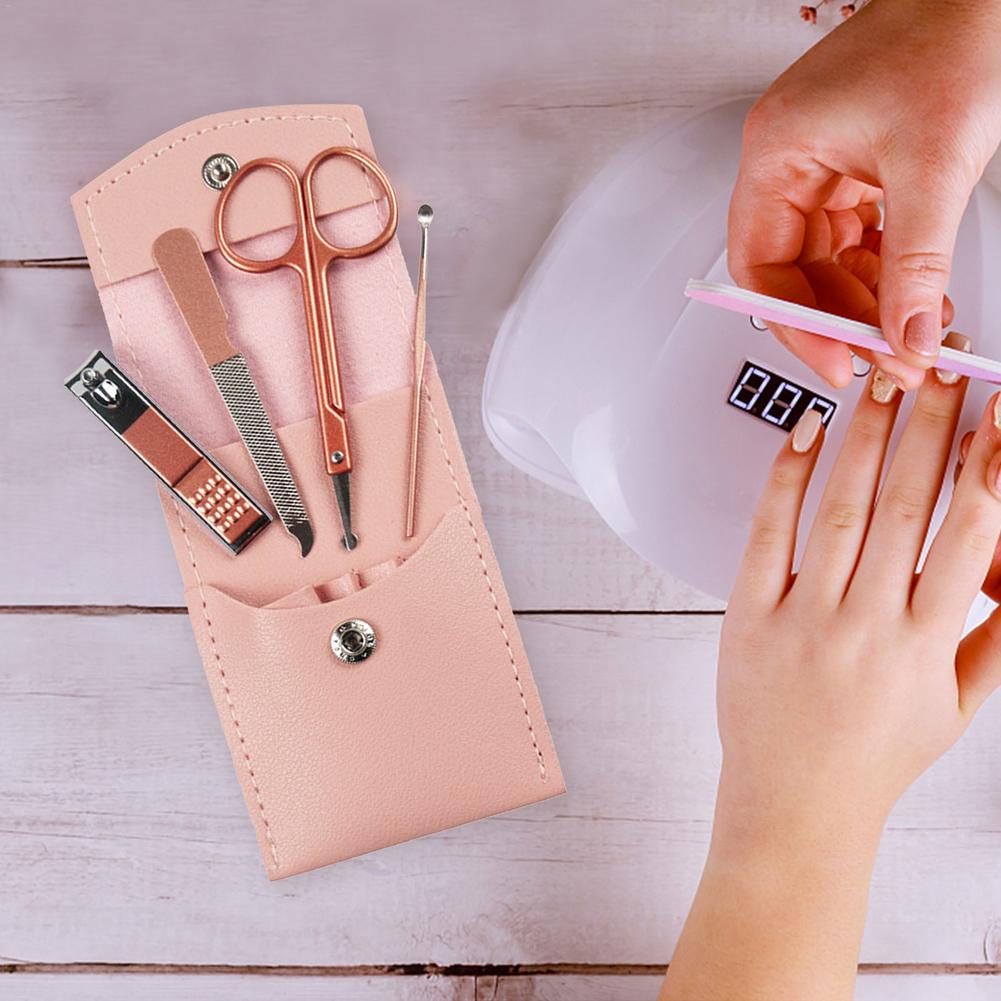 Travel Mini Manicure Set Nail  - Mens Grooming Kit Case 评论和价格