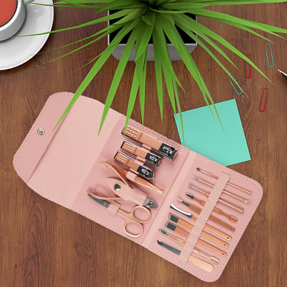Travel Mini Manicure Set Nail  - Mens Grooming Kit Case 评论和价格